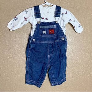 Little Wonders baby boy 2 piece overalls‎